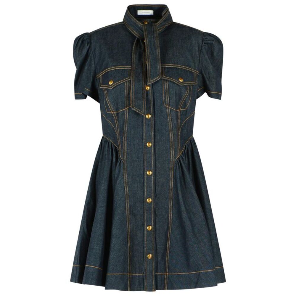 Zimmermann 'Corset' Navy Denim Dress Women
